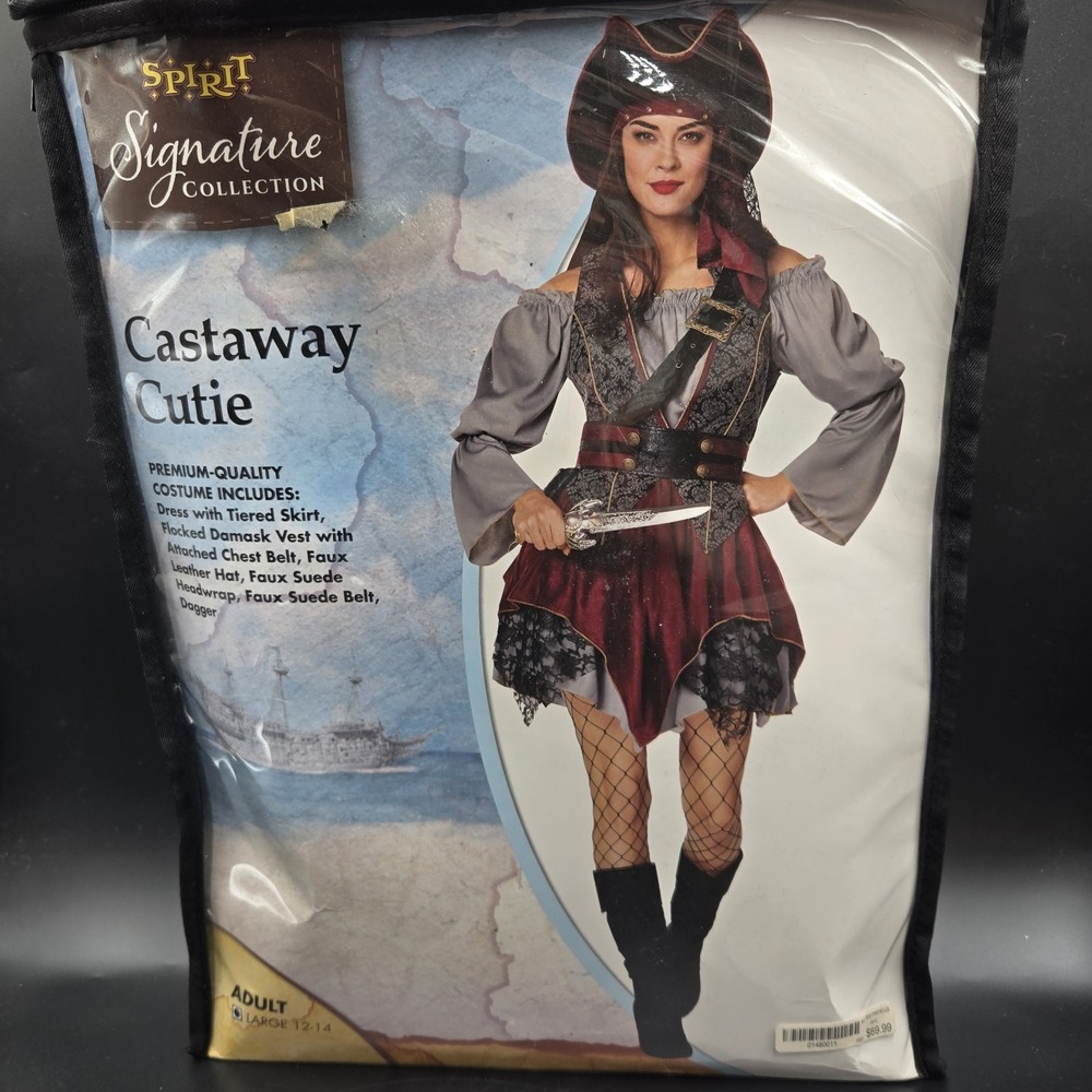 Spirit Signature Collection Castaway Beauty Halloween Costume Adult L 12-14